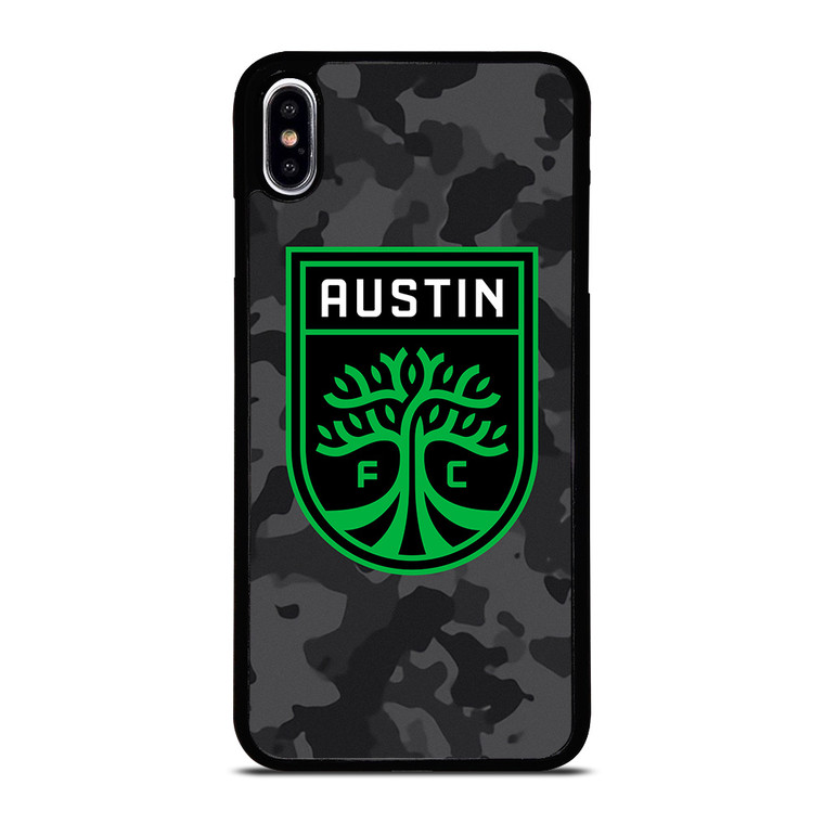 AUSTIN FC MLS BLACK CAMO iPhone XS Max Case Cover