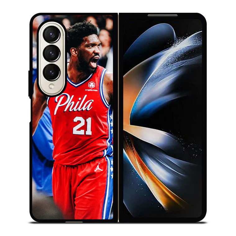 JOEL EMBIID PHILADELPHIA SIXERS 3 Samsung Galaxy Z Fold 4 Case Cover JOEL EMBIID PHILADELPHIA SIXERS 3 Samsung Galaxy Z Fold 4 Case Cover