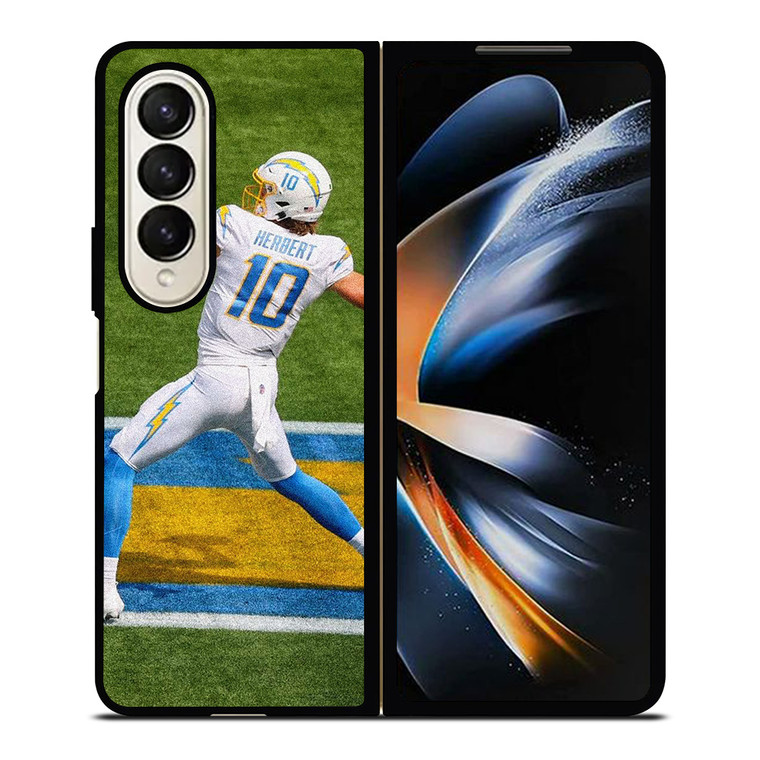 JUSTIN HERBERT 10 LOS ANGELES CHARGERS NFL FOOTBALL Samsung Galaxy Z Fold 4 Case Cover