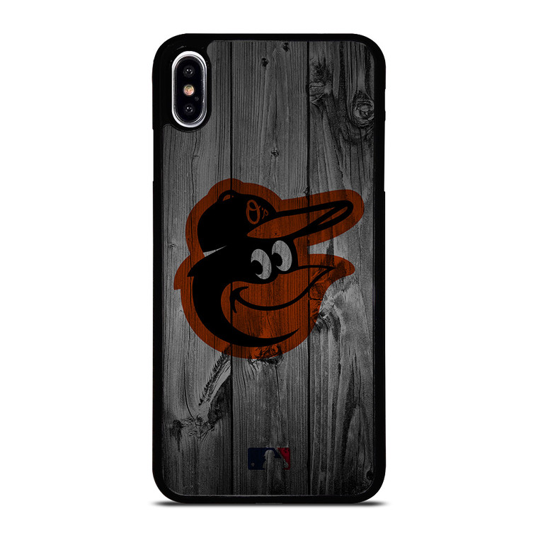 BALTIMORE ORIOLES BASEBALL MLB WOOD LOGO iPhone XS Max Case Cover