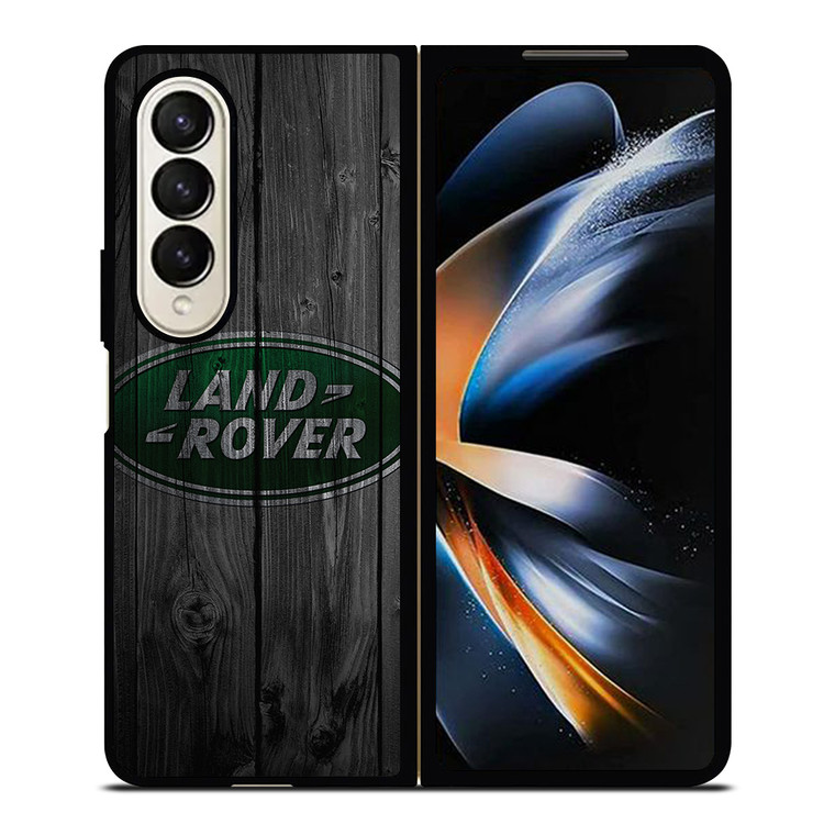 LAND ROVER WOODEN LOGO Samsung Galaxy Z Fold 4 Case Cover
