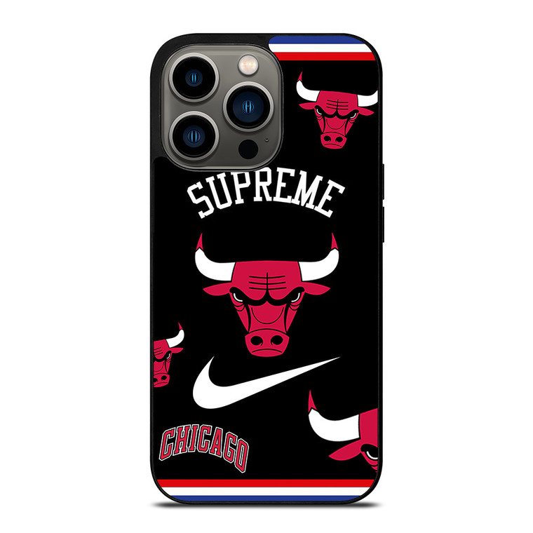 CHICAGO BULLS NBA X SUPREME NIKE iPhone 13 Pro Case Cover CHICAGO BULLS NBA X SUPREME NIKE iPhone 13 Pro Case Cover