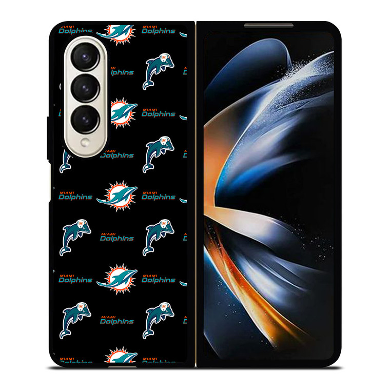 MIAMI DOLPHINS FOOTBALL PATTERN Samsung Galaxy Z Fold 4 Case Cover