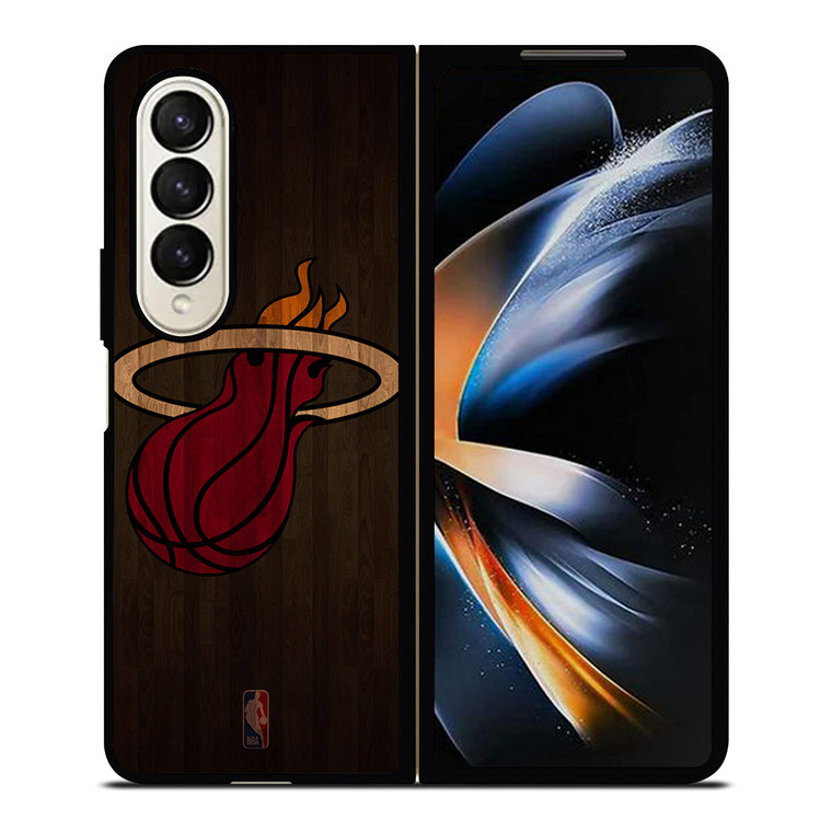 MIAMI HEAT BASKETBALL COURT NBA Samsung Galaxy Z Fold 4 Case Cover