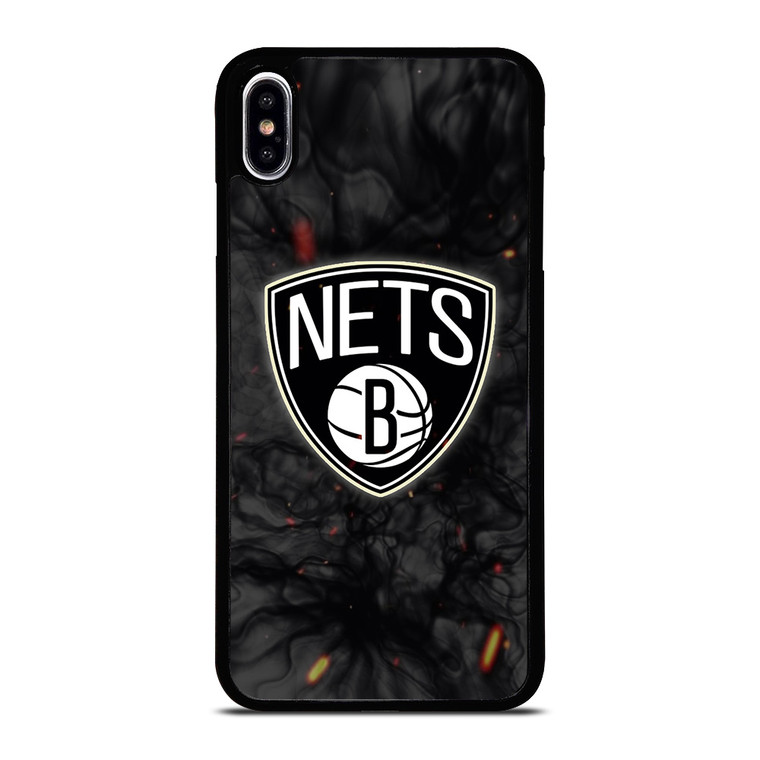 BROOKLYN NETS BASKETBALL NBA FIRE iPhone XS Max Case Cover