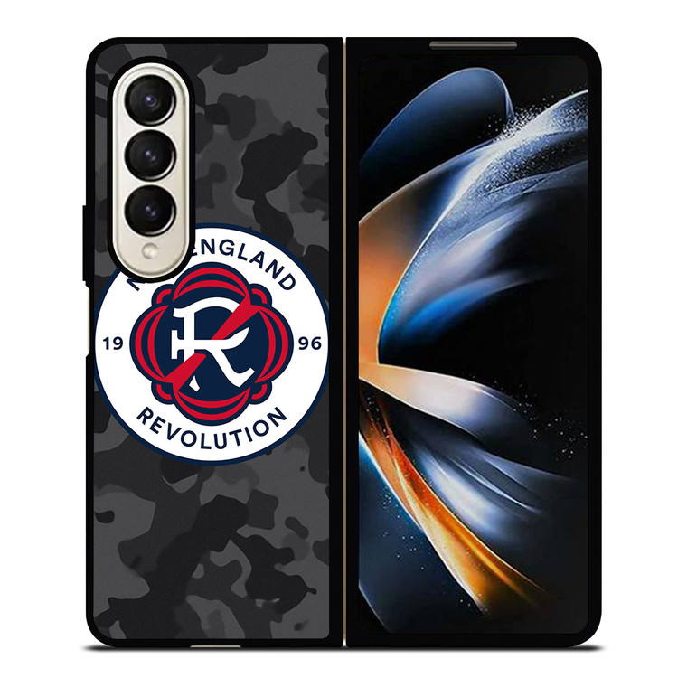 NEW ENGLAND REVOLUTION MLS BLACK CAMO Samsung Galaxy Z Fold 4 Case Cover