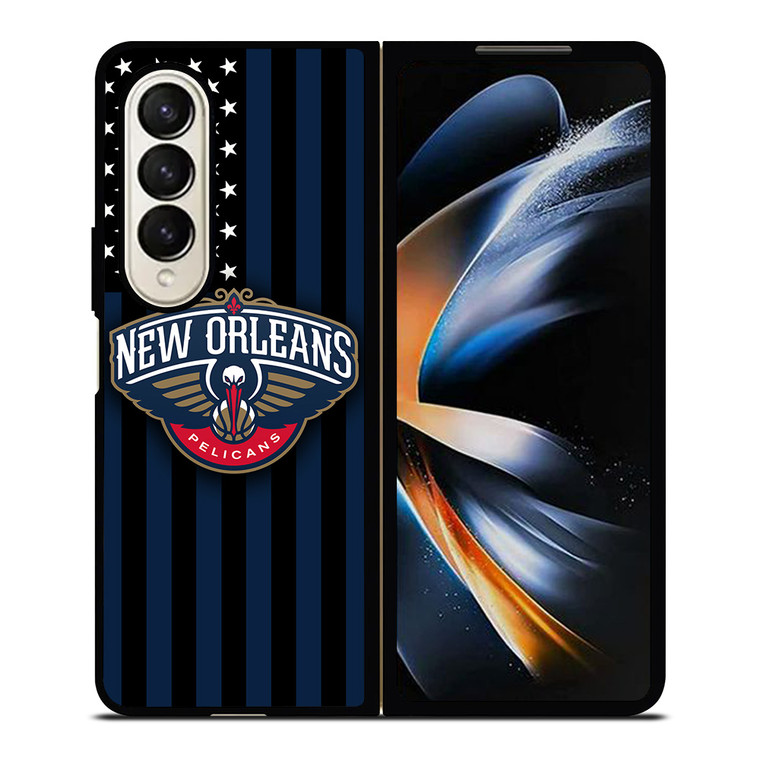 NEW ORLEANS NBA USA FLAG Samsung Galaxy Z Fold 4 Case Cover