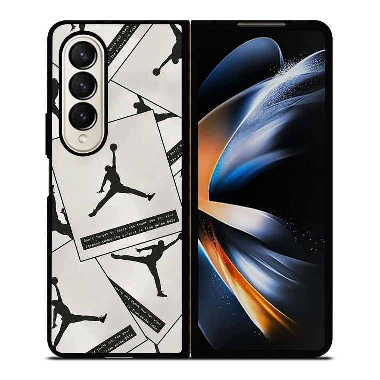 NIKE AIR JORDAN CARD Samsung Galaxy Z Fold 4 Case Cover