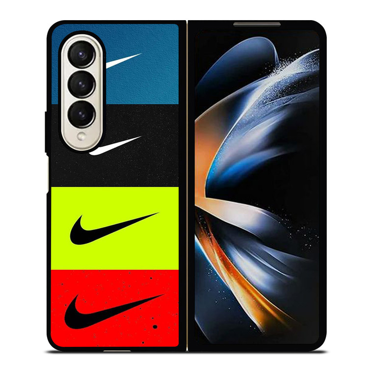 NIKE SWOOSH STRIPE COLORS Samsung Galaxy Z Fold 4 Case Cover