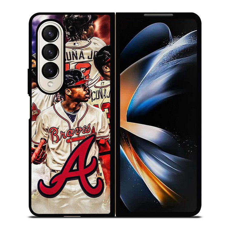RONALD ACUNA JR ATLANTA BRAVES BASEBALL Samsung Galaxy Z Fold 4 Case Cover