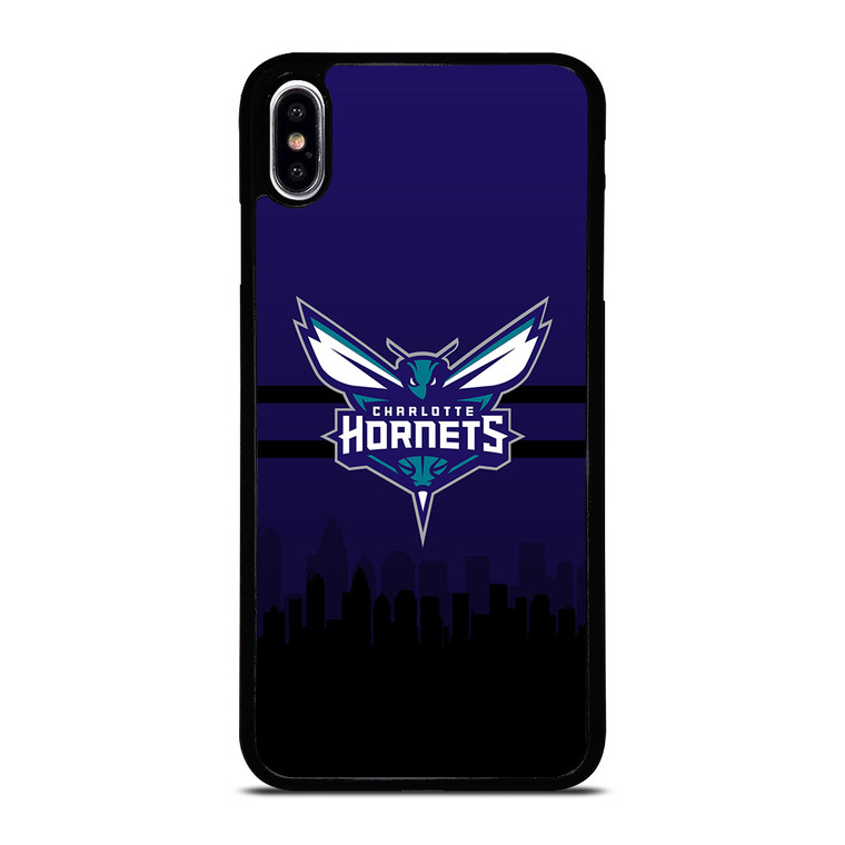 CHARLOTTE HORNETS NBA SKYLINE iPhone XS Max Case Cover