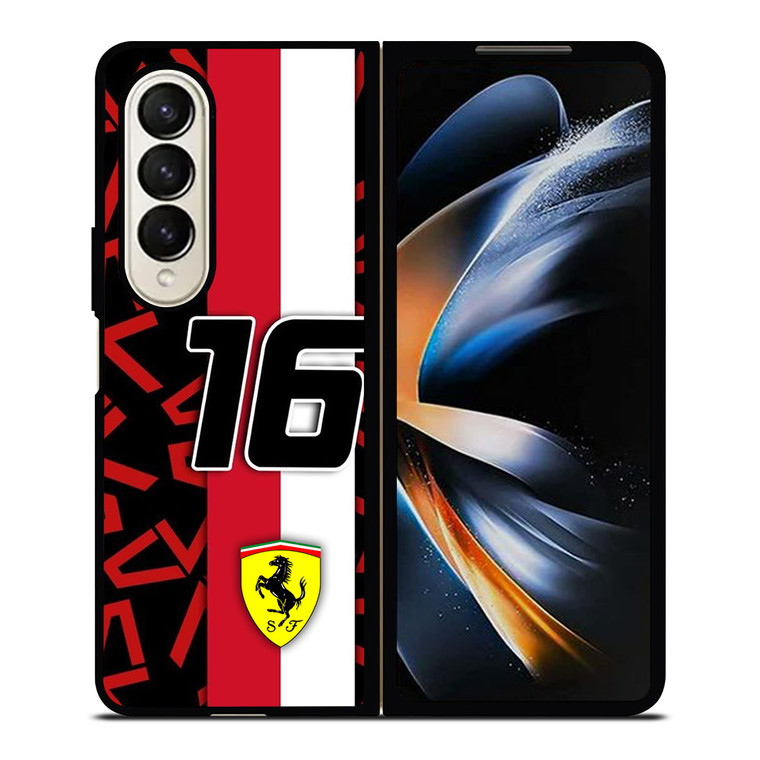 SCUDERIA FERRARI CHARLES LECLERC F1 FORMULA ONE Samsung Galaxy Z Fold 4 Case Cover