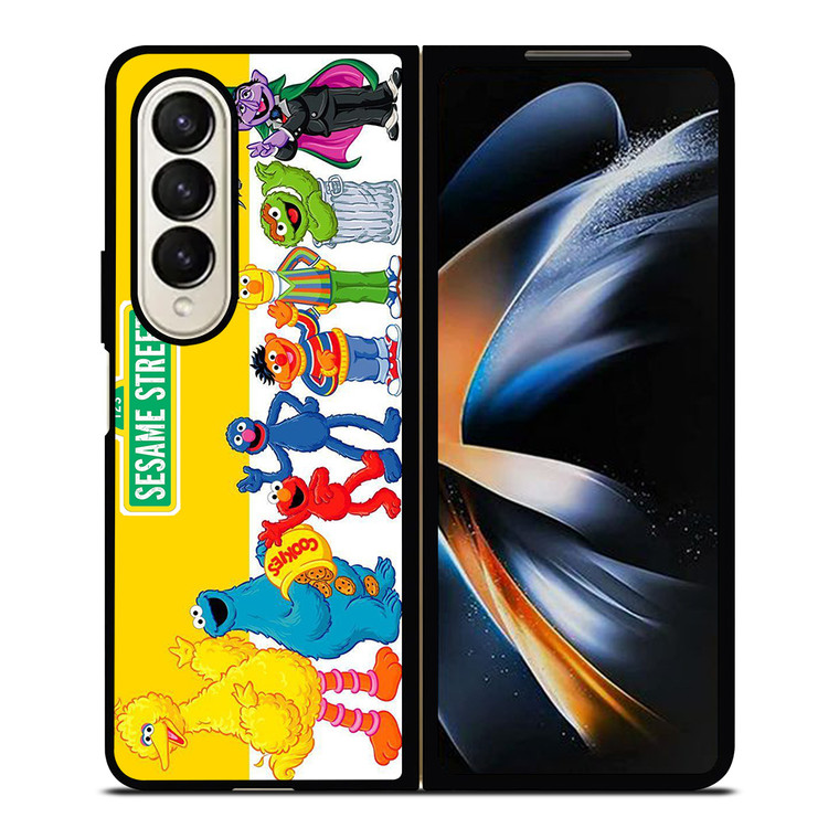 SESAME STREET MUPPETS CHARACTERS Samsung Galaxy Z Fold 4 Case Cover