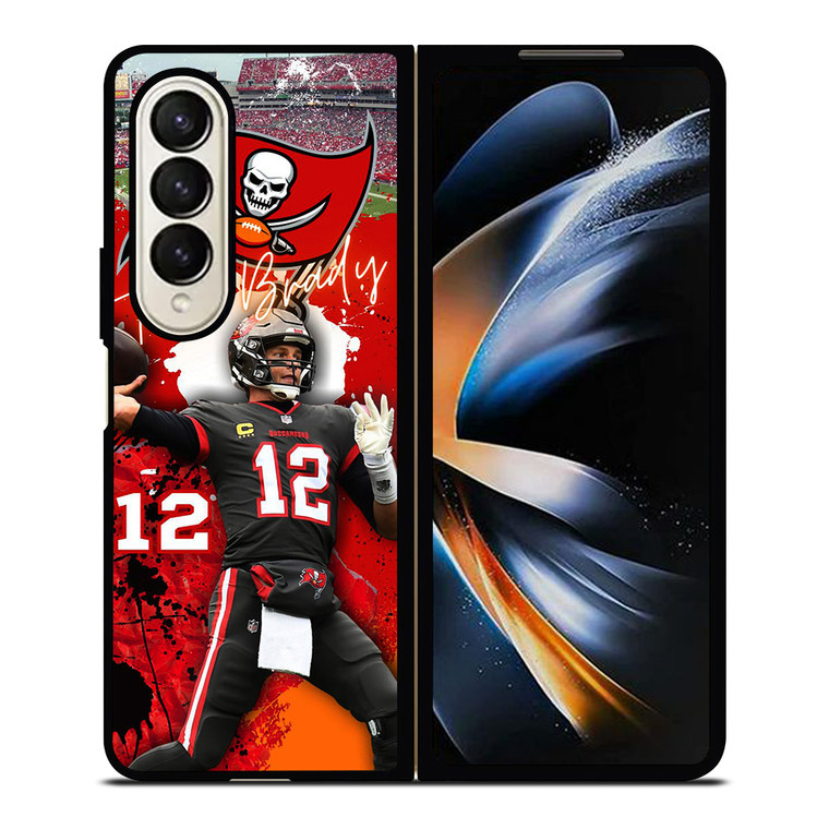 TOM BRADY GOAT TAMPA BAY BUCCANEERS 2 Samsung Galaxy Z Fold 4 Case Cover TOM BRADY GOAT TAMPA BAY BUCCANEERS 2 Samsung Galaxy Z Fold 4 Case Cover