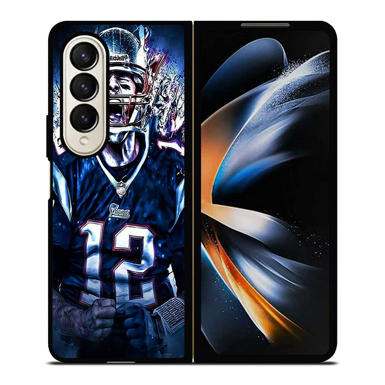 TOM BRADY NEW ENGLAND PATRIOTS NFL Samsung Galaxy Z Fold 4 Case Cover TOM BRADY NEW ENGLAND PATRIOTS NFL Samsung Galaxy Z Fold 4 Case Cover