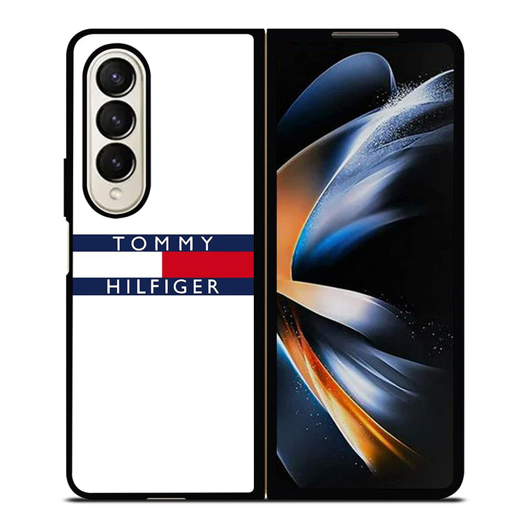TOMMY HILFIGER WHITE Samsung Galaxy Z Fold 4 Case Cover