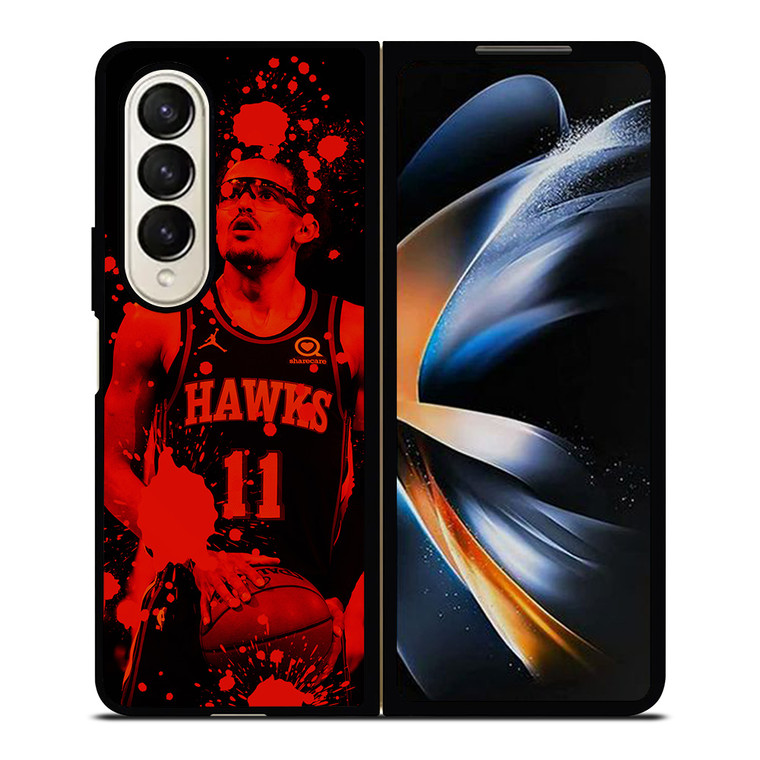 TRAE YOUNG ATLANTA HAWKS 2 Samsung Galaxy Z Fold 4 Case Cover TRAE YOUNG ATLANTA HAWKS 2 Samsung Galaxy Z Fold 4 Case Cover