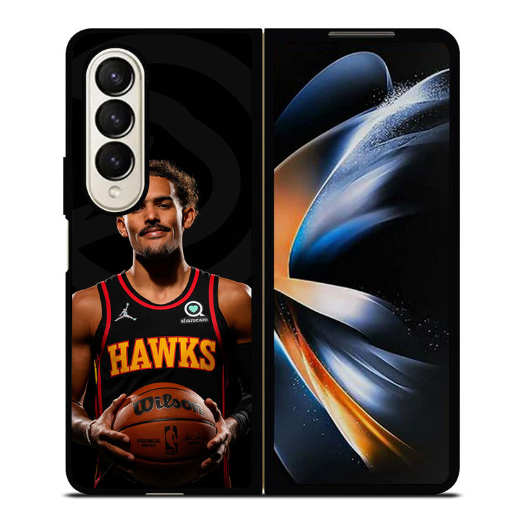 TRAE YOUNG ATLANTA HAWKS 4 Samsung Galaxy Z Fold 4 Case Cover