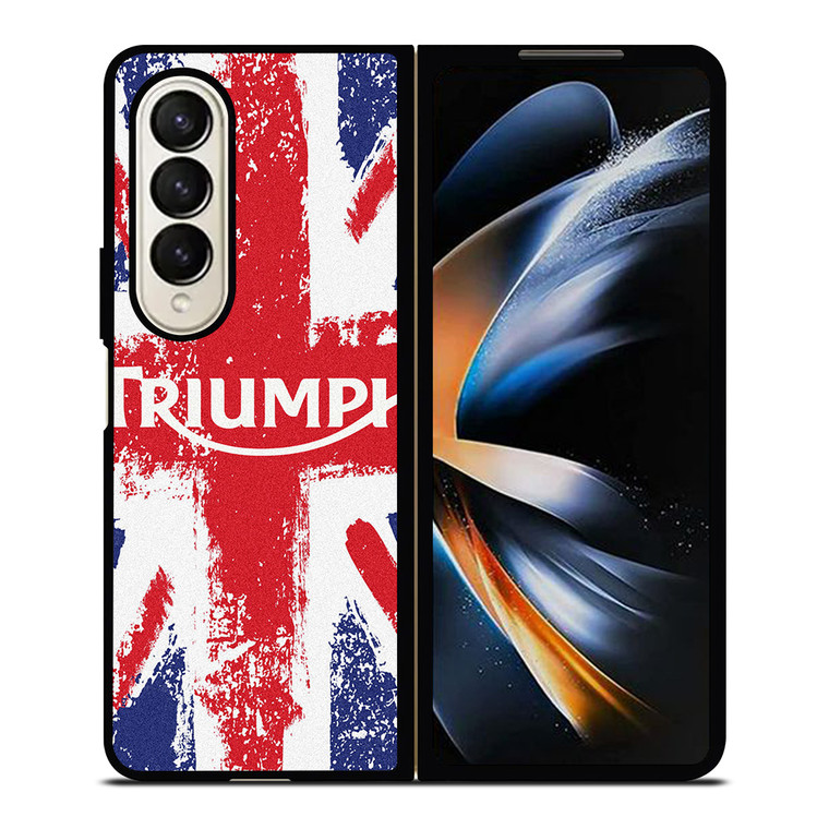 TRIUMPH MOTORCYCLES UNION JACK Samsung Galaxy Z Fold 4 Case Cover TRIUMPH MOTORCYCLES UNION JACK Samsung Galaxy Z Fold 4 Case Cover