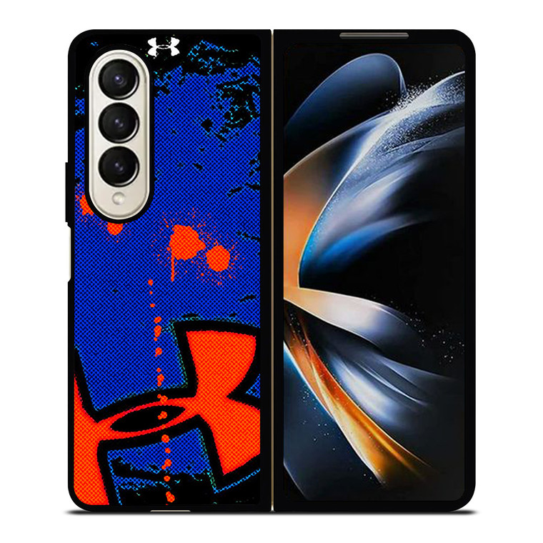 UNDER ARMOUR ORANGE BLUE LOGO Samsung Galaxy Z Fold 4 Case Cover