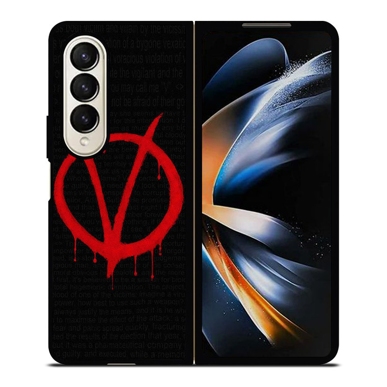 V FOR VENDETTA SYMBOL Samsung Galaxy Z Fold 4 Case Cover
