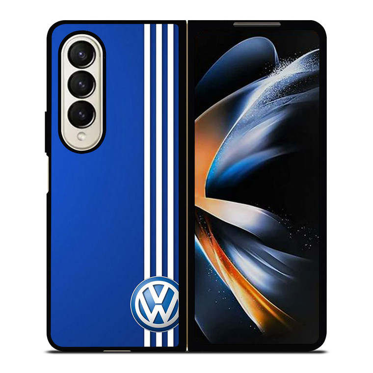 VOLKSWAGEN BLUE STRIPE LOGO Samsung Galaxy Z Fold 4 Case Cover