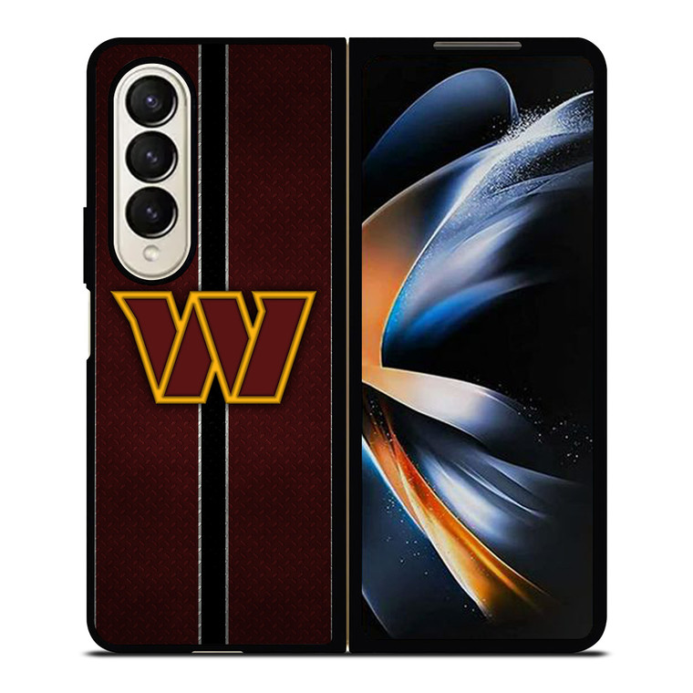 WASHINGTON COMMANDERS NFL METAL STRIPE Samsung Galaxy Z Fold 4 Case Cover