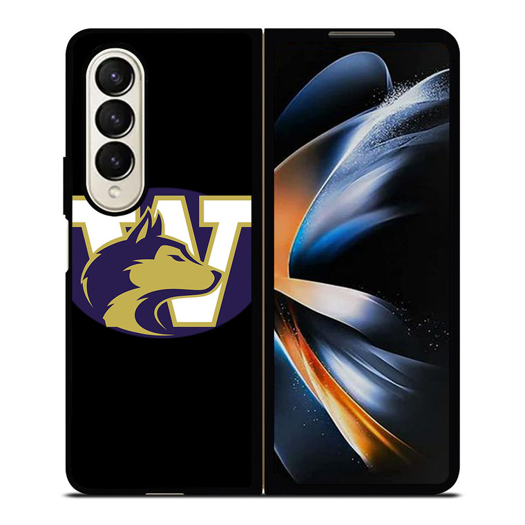 WASHINGTON HUSKIES FOOTBALL SYMBOL Samsung Galaxy Z Fold 4 Case Cover WASHINGTON HUSKIES FOOTBALL SYMBOL Samsung Galaxy Z Fold 4 Case Cover
