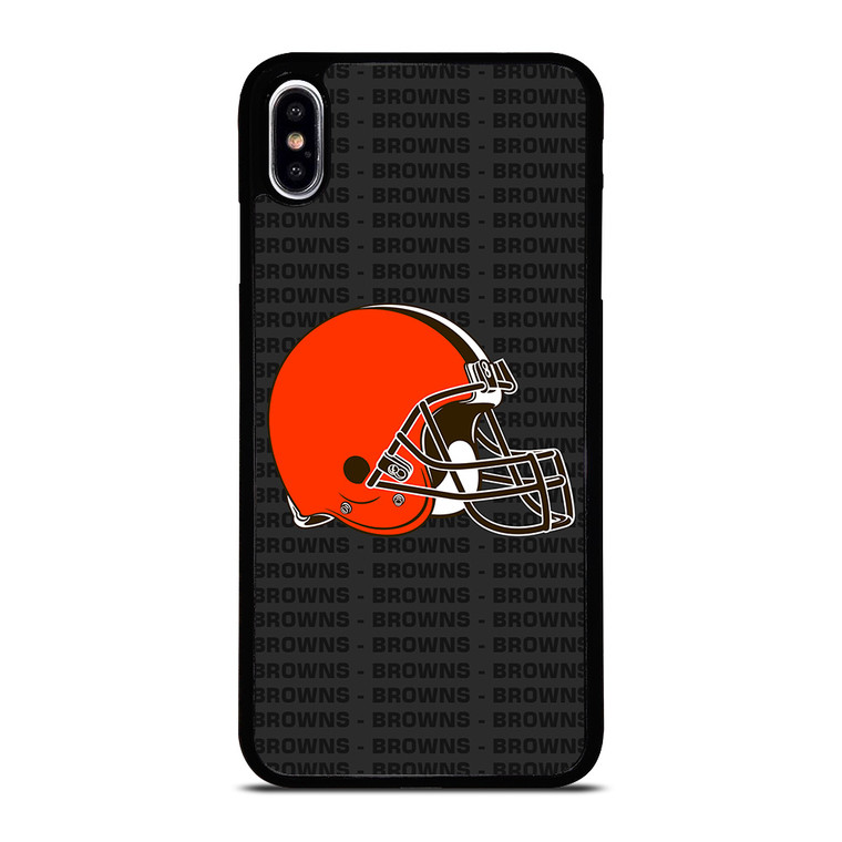 CLEVELAND BROWNS FOOTBALL TEXT iPhone XS Max Case Cover