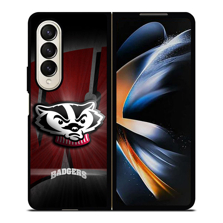 WISCONSIN BADGERS FOOTBALL LOGO Samsung Galaxy Z Fold 4 Case Cover