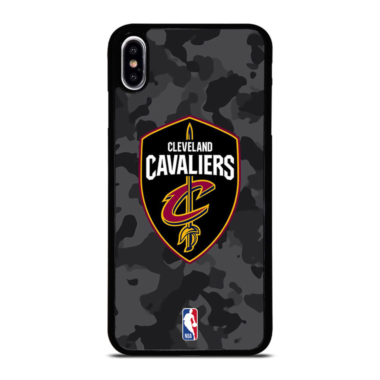 CLEVELAND CAVALIERS BLACK CAMO iPhone XS Max Case Cover