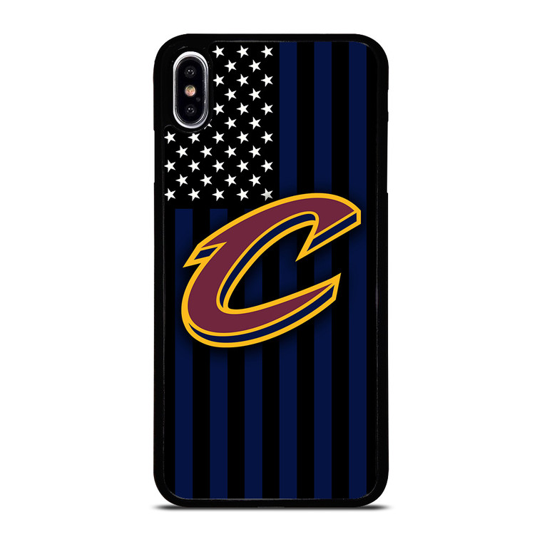 CLEVELAND CAVALIERS NBA USA FLAG iPhone XS Max Case Cover