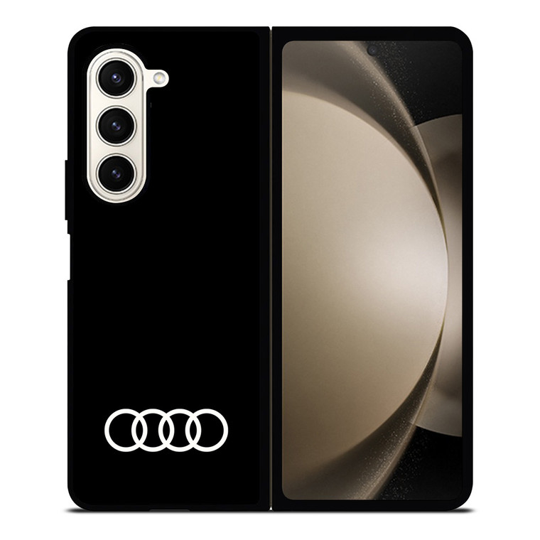 AUDI CAR LOGO BLACK Samsung Galaxy Z Fold 5 Case Cover