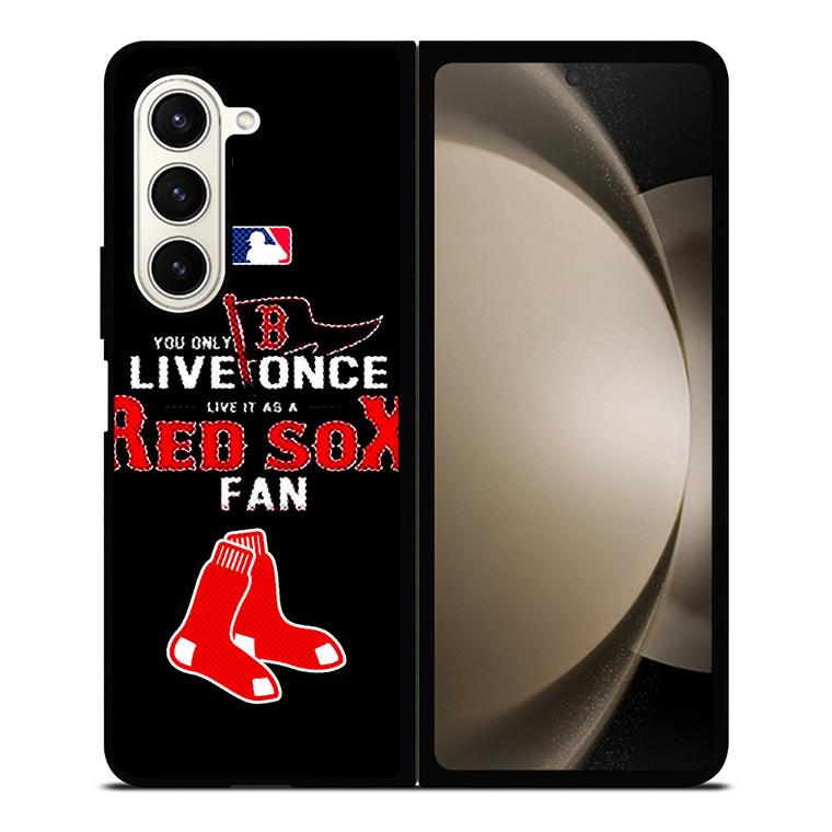 BOSTON RED SOX MLB BASEBALL FANS Samsung Galaxy Z Fold 5 Case Cover