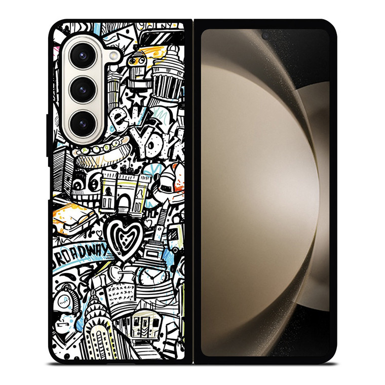 BROOKLYN NEW YORK ART Samsung Galaxy Z Fold 5 Case Cover