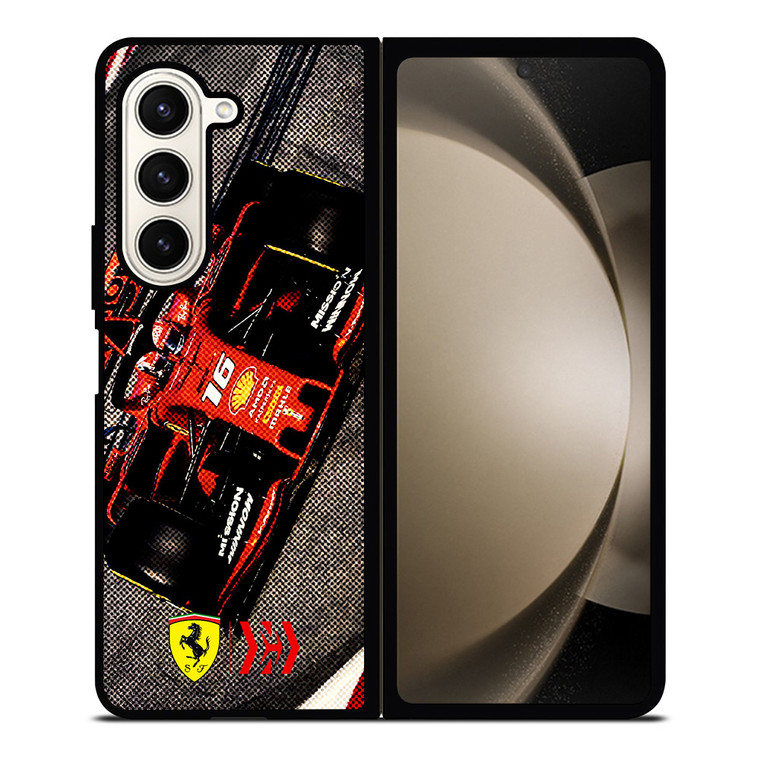 CHARLES LECLERC FERRARI FORMULA ONE F1 RACING 3 Samsung Galaxy Z Fold 5 Case Cover