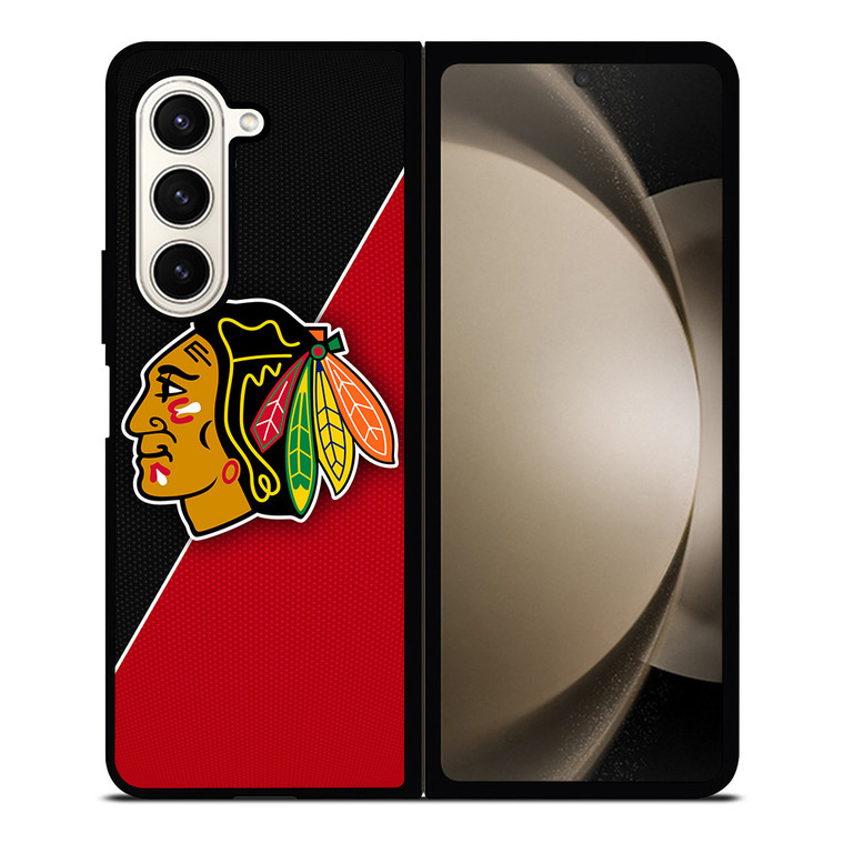 CHICAGO BLACKHAWKS NHL HOCKEY LOGO Samsung Galaxy Z Fold 5 Case Cover