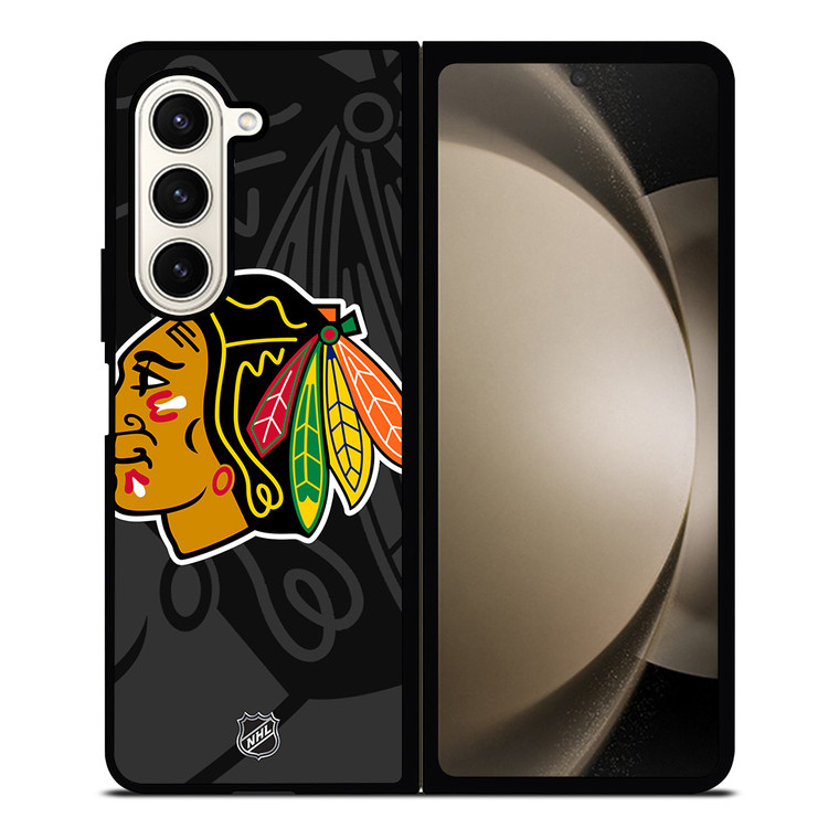 CHICAGO BLACKHAWKS NHL TEAM Samsung Galaxy Z Fold 5 Case Cover