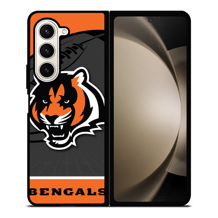CINCINNATI BENGALS NFL TEAM Samsung Galaxy Z Fold 5 Case Cover