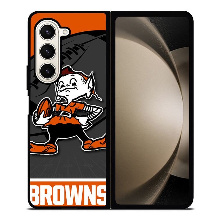 CLEVELAND BROWNS NFL TEAM Samsung Galaxy Z Fold 5 Case Cover