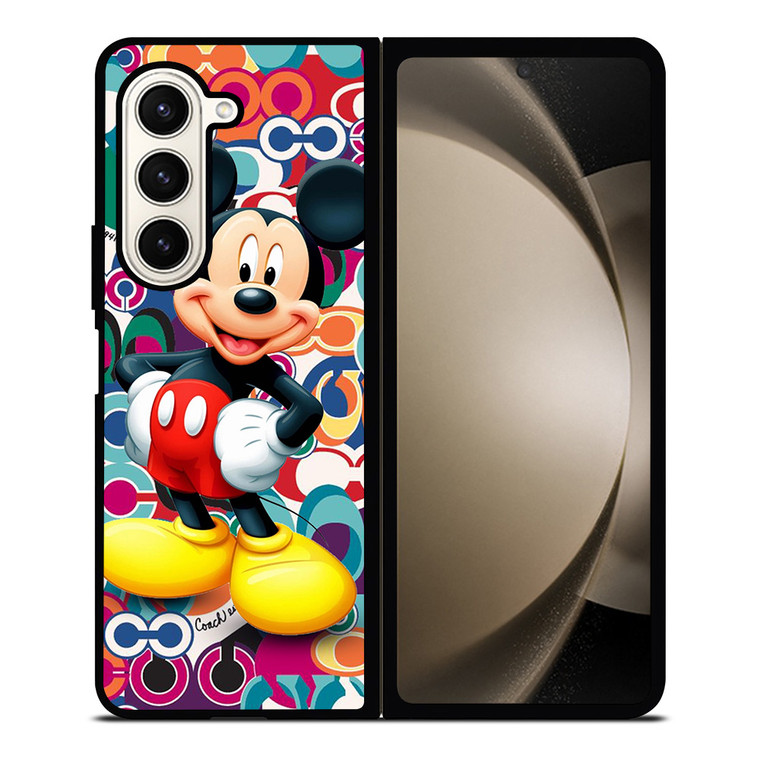 COACH NEW YORK MICKEY MOUSE CUTE Samsung Galaxy Z Fold 5 Case Cover
