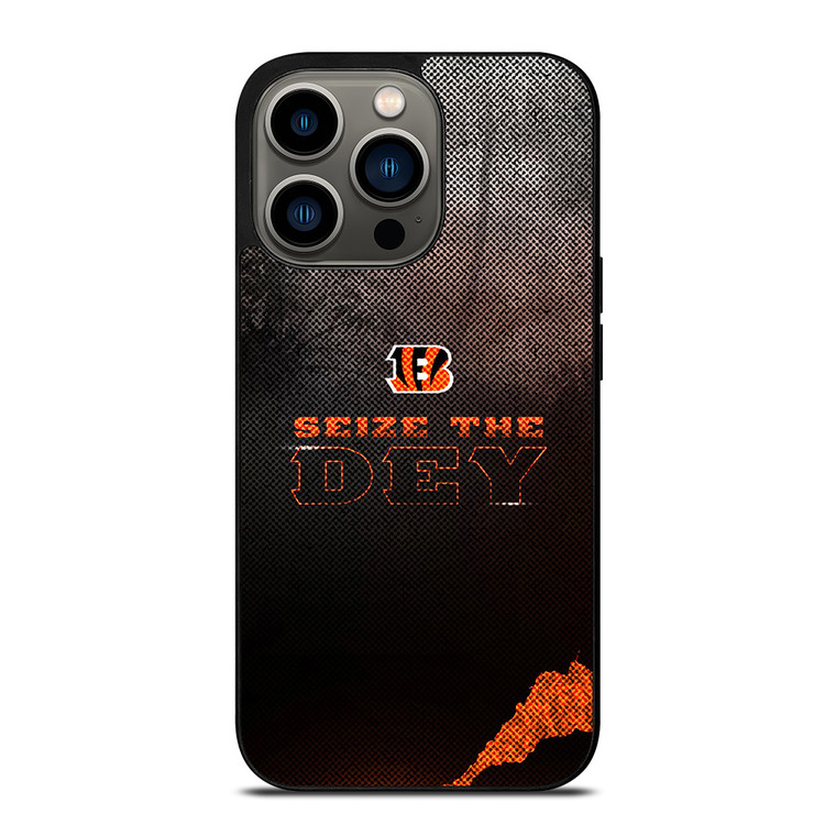 CINCINNATI BENGALS NFL FOOTBALL SEIZE THE DEY iPhone 13 Pro Case Cover CINCINNATI BENGALS NFL FOOTBALL SEIZE THE DEY iPhone 13 Pro Case Cover