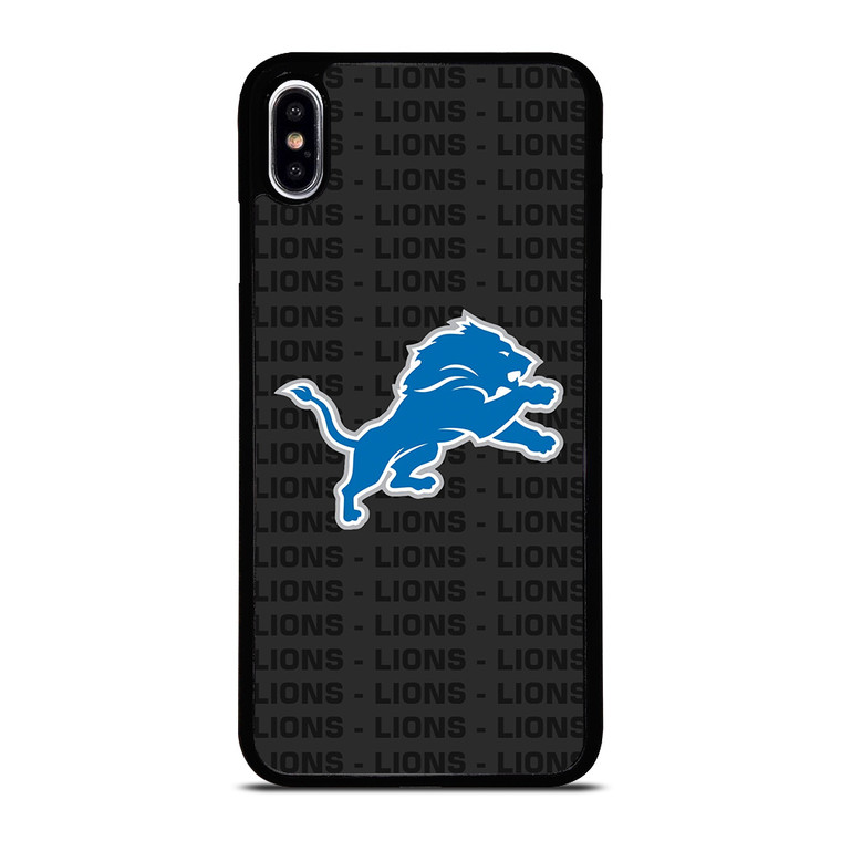 DETROIT LIONS FOOTBALL TEXT iPhone XS Max Case Cover