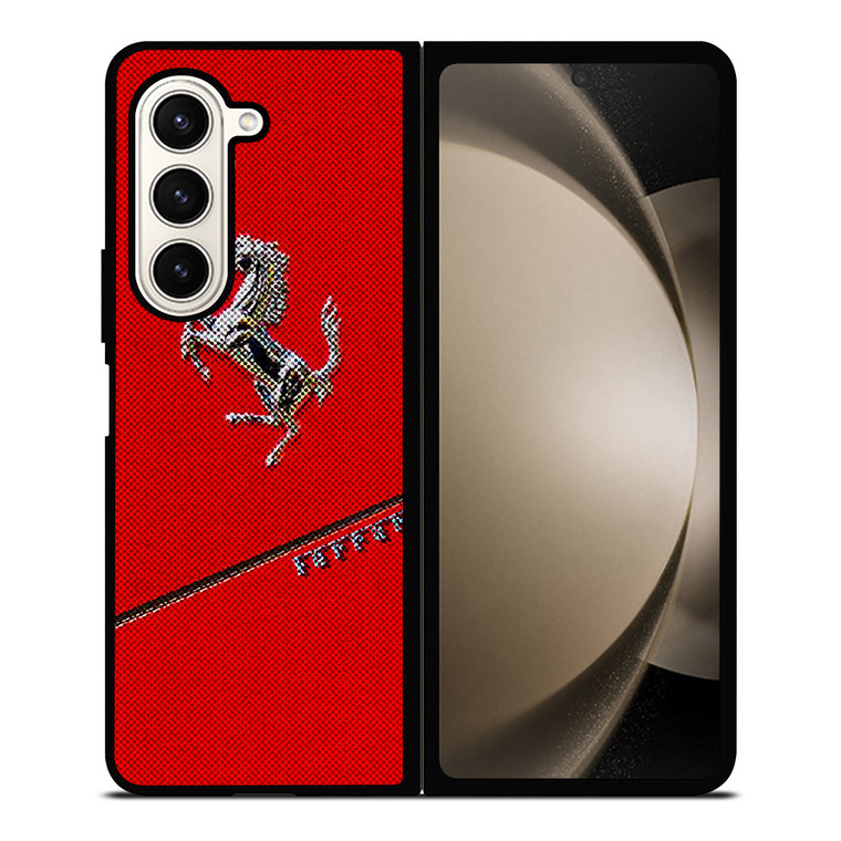 FERRARI RED CAR LOGO Samsung Galaxy Z Fold 5 Case Cover
