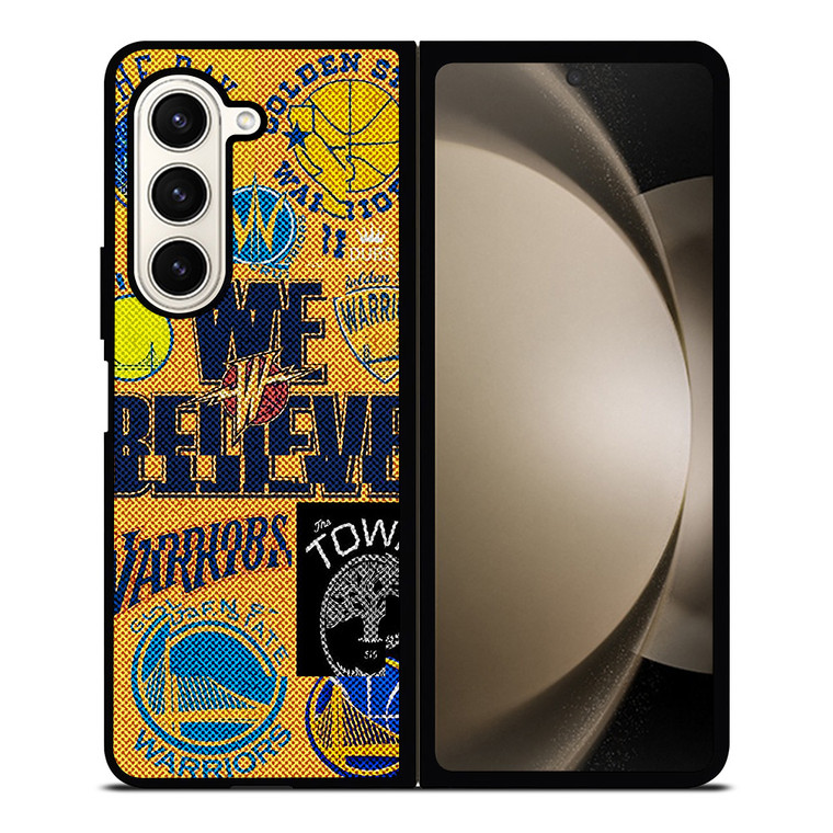 GOLDEN STATE WARRIORS NBA BASKETBALL COLLAGE Samsung Galaxy Z Fold 5 Case Cover