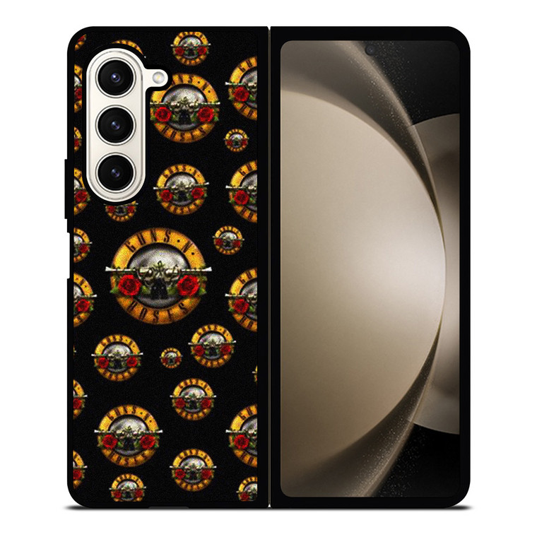 GUNS N ROSES ROCK BAND PATTERN Samsung Galaxy Z Fold 5 Case Cover