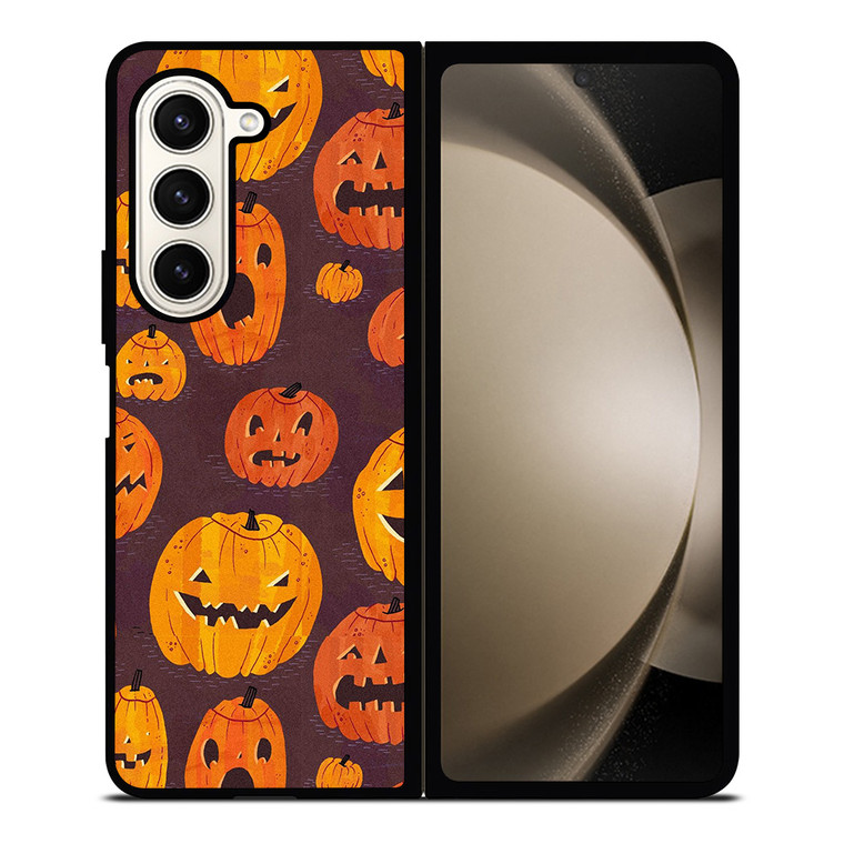 HALLOWEEN PUMPKINS PATTERN Samsung Galaxy Z Fold 5 Case Cover