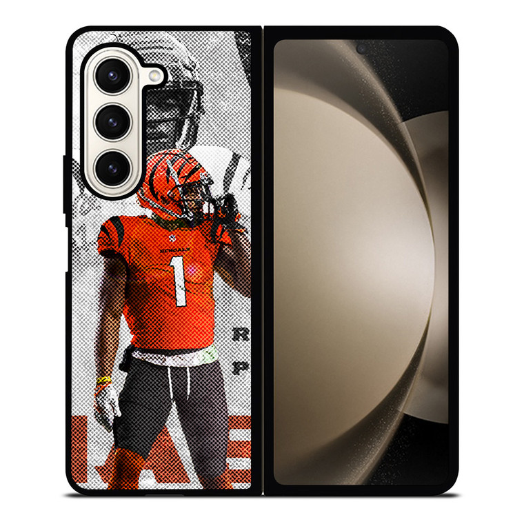 JAMARR CHASE CINCINNATI BENGALS NFL FOOTBALL Samsung Galaxy Z Fold 5 Case Cover