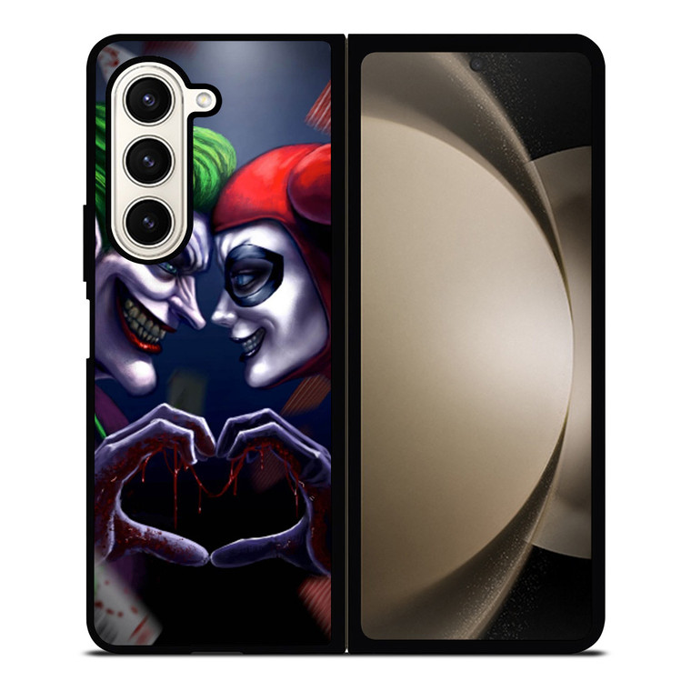 JOKER LOVE HARLEY QUINN ART Samsung Galaxy Z Fold 5 Case Cover