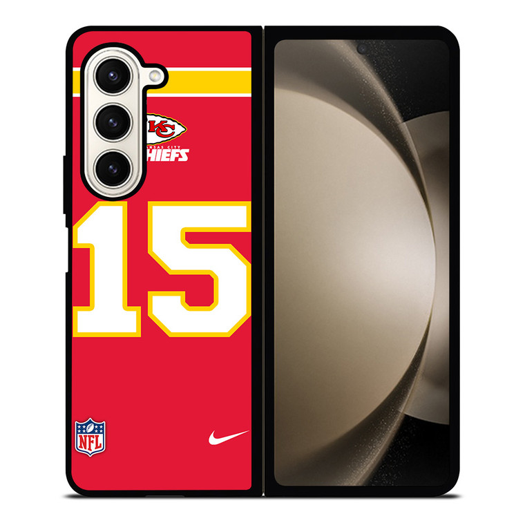 KANSAS CITY CHIEFS PATRICK MAHOMES 15 NFL NIKE Samsung Galaxy Z Fold 5 Case Cover